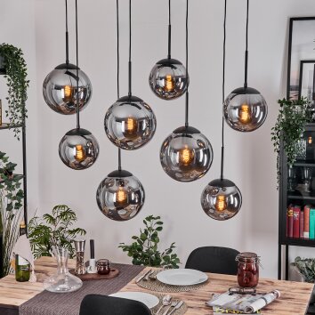 Gastor Lámparas suspendidas, Luminarias esféricas, Lámparas colgantes Ahumado, 8 luces