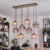 Koyoto Lámparas suspendidas, Luminarias esféricas, Lámparas colgantes Crudo, Negro, 8 luces