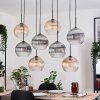 Koyoto Lámparas suspendidas, Luminarias esféricas, Lámparas colgantes Crudo, Negro, 8 luces