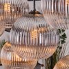 Koyoto Lámparas suspendidas, Luminarias esféricas, Lámparas colgantes Crudo, Negro, 8 luces