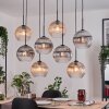 Koyoto Lámparas suspendidas, Luminarias esféricas, Lámparas colgantes Crudo, Negro, 8 luces