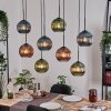 Koyoto Lámparas suspendidas, Luminarias esféricas, Lámparas colgantes Crudo, Negro, 8 luces
