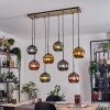 Koyoto Lámparas suspendidas, Luminarias esféricas, Lámparas colgantes Crudo, Negro, 8 luces