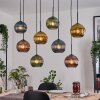 Koyoto Lámparas suspendidas, Luminarias esféricas, Lámparas colgantes Crudo, Negro, 8 luces