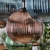 Koyoto Lámparas suspendidas, Luminarias esféricas, Lámparas colgantes Crudo, Negro, 8 luces