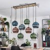 Koyoto Lámparas suspendidas, Luminarias esféricas, Lámparas colgantes Crudo, Negro, 8 luces