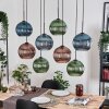 Koyoto Lámparas suspendidas, Luminarias esféricas, Lámparas colgantes Crudo, Negro, 8 luces