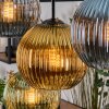 Koyoto Lámparas suspendidas, Luminarias esféricas, Lámparas colgantes Crudo, Negro, 8 luces