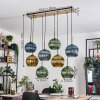 Koyoto Lámparas suspendidas, Luminarias esféricas, Lámparas colgantes Crudo, Negro, 8 luces