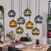 Koyoto Lámparas suspendidas, Luminarias esféricas, Lámparas colgantes Crudo, Negro, 8 luces