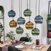 Koyoto Lámparas suspendidas, Luminarias esféricas, Lámparas colgantes Crudo, Negro, 8 luces