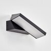 Xaden Aplique de exterior, Apliques LED Negro, 1 luz