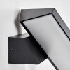 Xaden Aplique de exterior, Apliques LED Negro, 1 luz