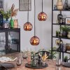 Koyoto Lámparas suspendidas, Luminarias esféricas, Lámpara colgante de clúster 30 cm Color cobre, 3 luces