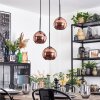 Koyoto Lámparas suspendidas, Luminarias esféricas, Lámpara colgante de clúster 30 cm Color cobre, 3 luces