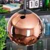 Koyoto Lámparas suspendidas, Luminarias esféricas, Lámpara colgante de clúster 30 cm Color cobre, 3 luces