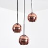 Koyoto Lámparas suspendidas, Luminarias esféricas, Lámpara colgante de clúster 30 cm Color cobre, 3 luces