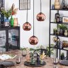 Koyoto Lámparas suspendidas, Luminarias esféricas, Lámpara colgante de clúster 30 cm Color cobre, 3 luces