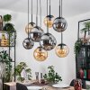 Gastor Lámparas suspendidas, Luminarias esféricas, Lámparas colgantes Colores ámbar, Ahumado, 8 luces