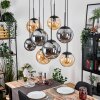 Gastor Lámparas suspendidas, Luminarias esféricas, Lámparas colgantes Colores ámbar, Ahumado, 8 luces