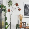 Cando Lámpara de pie Cromo, Negro, 3 luces