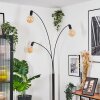 Codecro Lámpara de pie Cromo, Negro, Blanca, 3 luces