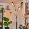 Codecro Lámpara de pie Cromo, Negro, Blanca, 3 luces