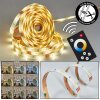 Melor Tiras de LED LED Blanca, 1 luz, Mando a distancia