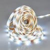 Melor Tiras de LED LED Blanca, 1 luz, Mando a distancia