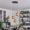 Koyoto Lámparas suspendidas, Luminarias esféricas, Lámpara colgante de clúster dorado, 3 luces