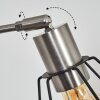 Yaak Lámpara de pie Níquel-mate, Negro, Blanca, 3 luces