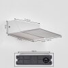 Xaden Aplique de exterior, Apliques LED Blanca, 1 luz