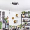 Koyoto Lámparas suspendidas, Luminarias esféricas, Lámpara colgante de clúster 30 cm dorado, 3 luces