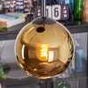 Koyoto Lámparas suspendidas, Luminarias esféricas, Lámpara colgante de clúster 30 cm dorado, 3 luces