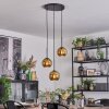Koyoto Lámparas suspendidas, Luminarias esféricas, Lámpara colgante de clúster 30 cm dorado, 3 luces