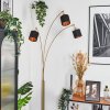Alsen Lámpara de pie Latón, Negro, 3 luces