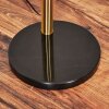 Alsen Lámpara de pie Latón, Negro, 3 luces