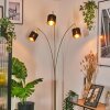 Alsen Lámpara de pie Latón, Negro, 3 luces