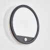 Qadir Aplique de exterior, Apliques LED Negro, 1 luz, Sensor de movimiento