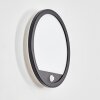 Qadir Aplique de exterior, Apliques LED Negro, 1 luz, Sensor de movimiento