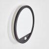 Qadir Aplique de exterior, Apliques LED Negro, 1 luz, Sensor de movimiento