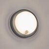 Jelad Aplique de exterior, Apliques LED Negro, 1 luz, Sensor de movimiento