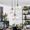 Koyoto Lámparas suspendidas, Luminarias esféricas, Lámpara colgante de clúster Transparente, 3 luces