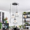 Koyoto Lámparas suspendidas, Luminarias esféricas, Lámpara colgante de clúster Transparente, 3 luces