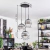 Koyoto Lámparas suspendidas, Luminarias esféricas, Lámpara colgante de clúster Transparente, Ahumado, 3 luces