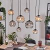 Ripoll Lámparas suspendidas, Luminarias esféricas, Lámparas colgantes Crudo, Negro, 8 luces