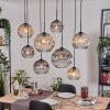 Ripoll Lámparas suspendidas, Luminarias esféricas, Lámparas colgantes Crudo, Negro, 8 luces
