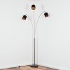 Alsen Lámpara de pie Níquel-mate, Negro, 3 luces