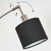 Bassagoda Lámpara de pie Níquel-mate, Negro, 3 luces