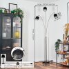 Bassagoda Lámpara de pie Níquel-mate, Negro, 3 luces
